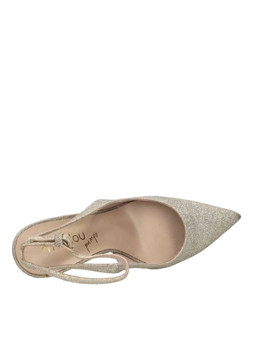 Décolleté slingback in tessuto microglitter NINALILOU | 311201L9 BRIGHTAVORIO